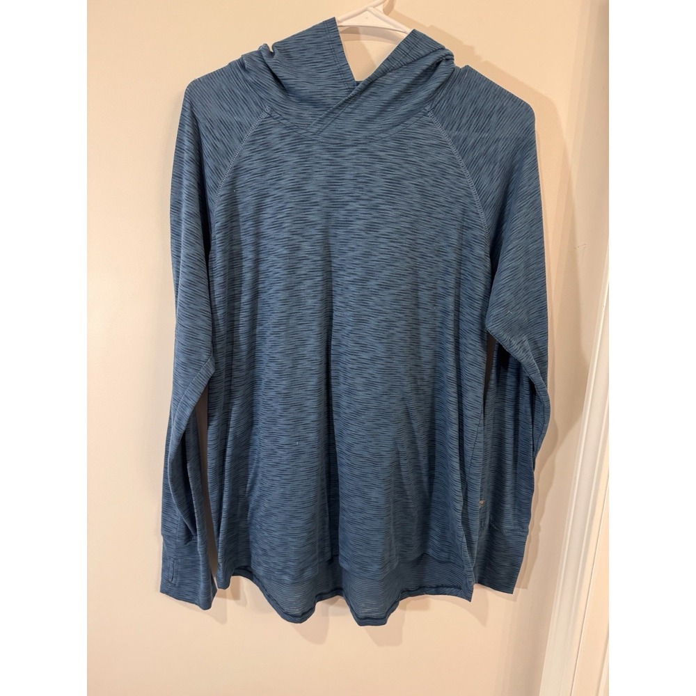 KUHL Womens Medium Aspira‎ Long Sleeve Light Weight Pullover Hoodie Teal